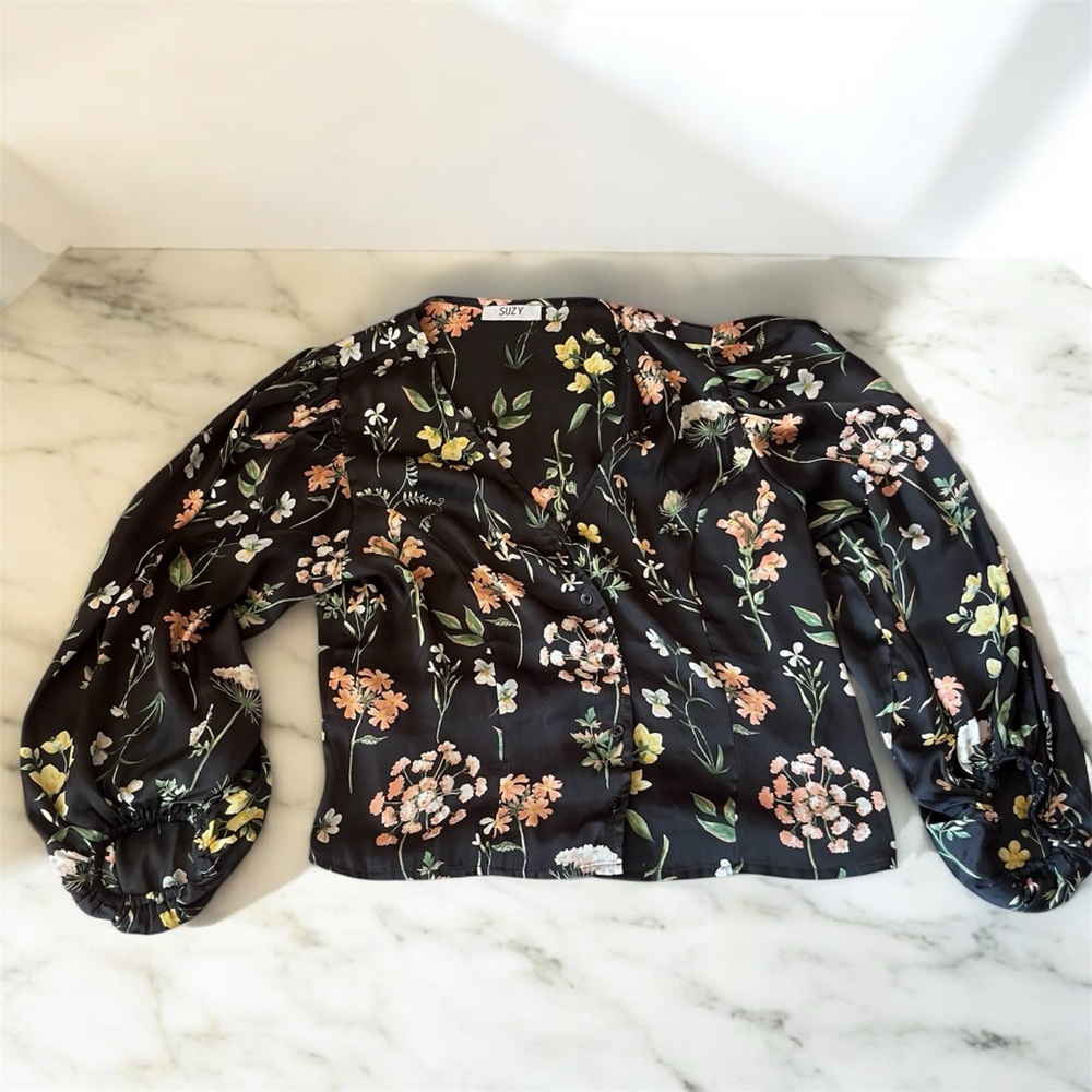 Floral Black Jacket